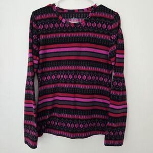 Cuddl Duds Fleecewear With Stretch Long Sleeve Crew Top